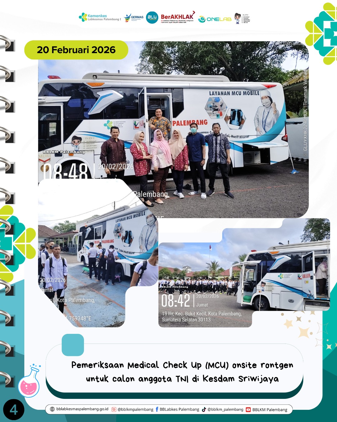 Gambar Kabar Sepekan BBLKM Palembang Edisi Minggu ke 3 Februari 2026